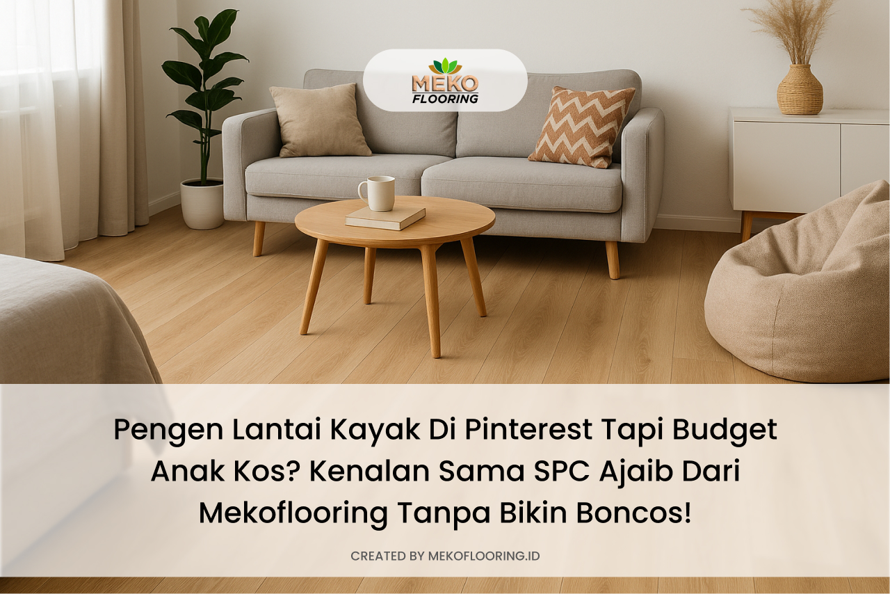 Pengen Lantai Kayak di Pinterest Tapi Budget Anak Kos? Kenalan Sama SPC Ajaib dari Mekoflooring Tanpa Bikin Boncos!